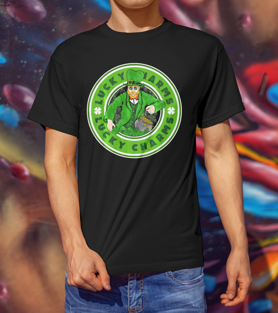 Lucky Charms St. Patrick's Day Irish Leprechaun Pot Of Gold T-Shirt