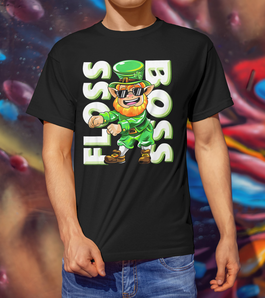 Floss Boss Leprechaun Dance St. Patrick's Day T-Shirt