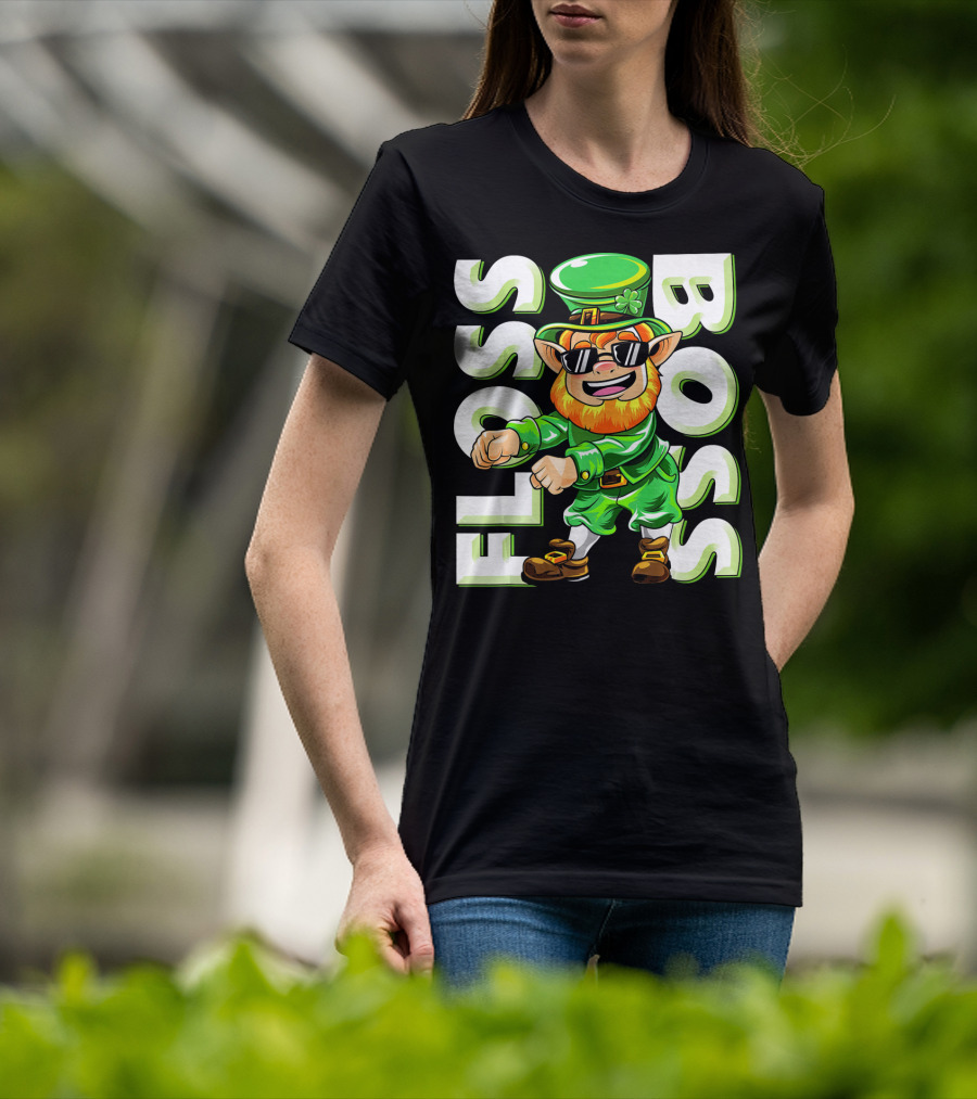 Floss Boss Leprechaun Dance St. Patrick's Day T-Shirt