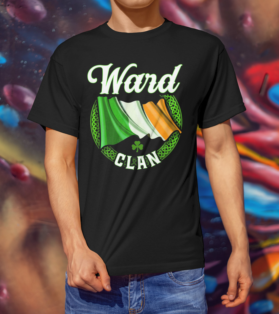 Ward Surname Clan Irish Flag Ireland T-Shirt