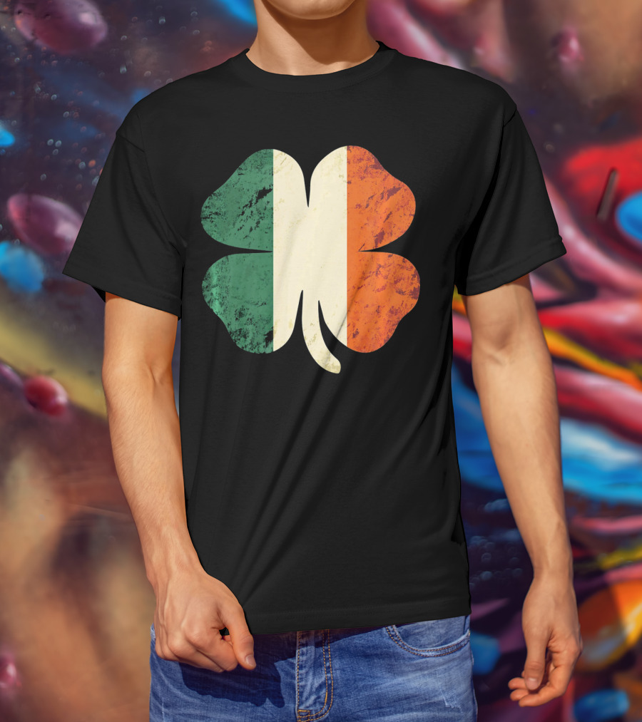 Irish Shamrock Ireland Flag St Patrick's Day T-Shirt