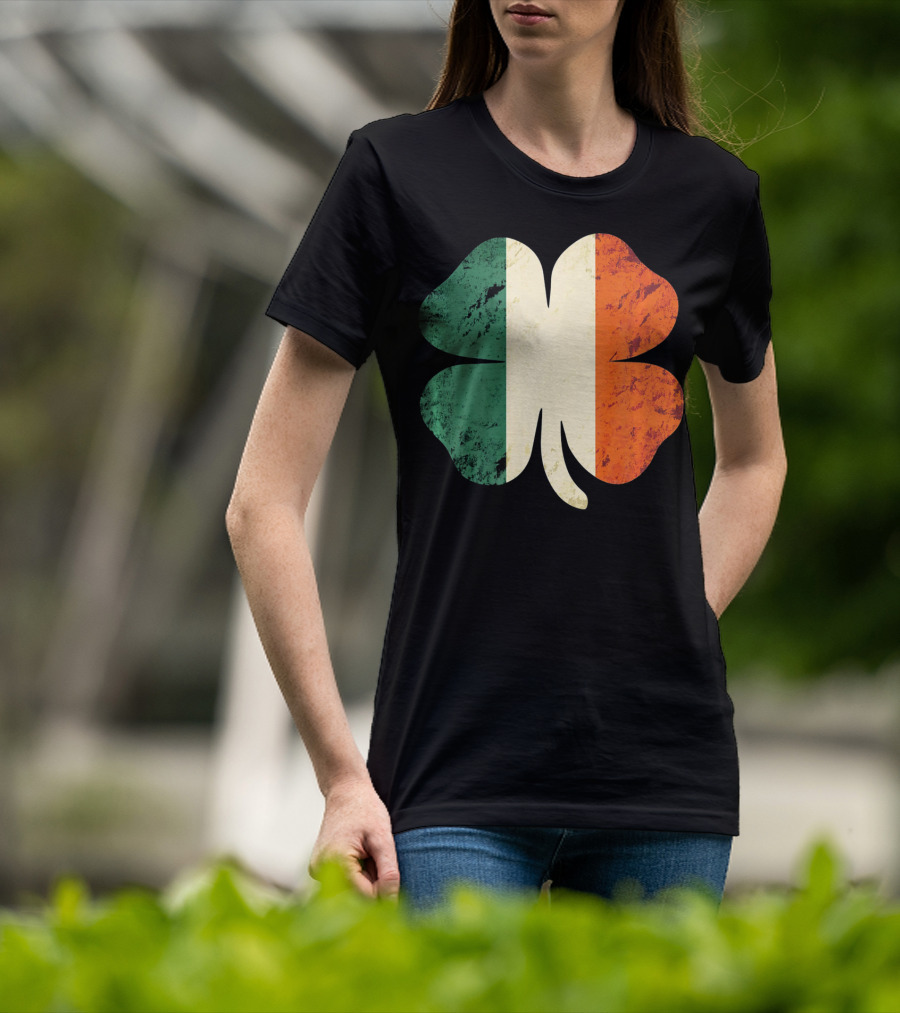Irish Shamrock Ireland Flag St Patrick's Day T-Shirt