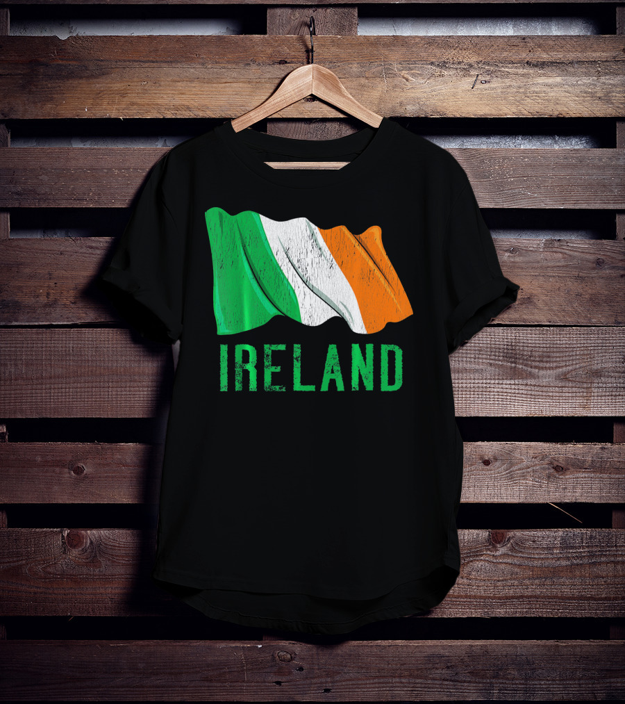 Vintage Ireland Flag Irish Retro St. Pat Ireland T-Shirt