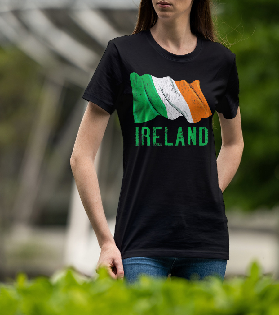 Vintage Ireland Flag Irish Retro St. Pat Ireland T-Shirt