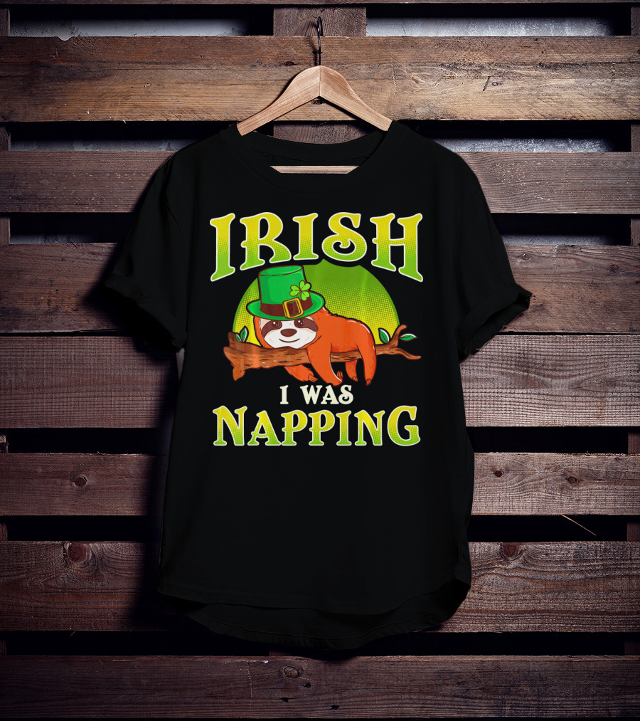 Irish I Was Napping Saint Patricks Day T-Shirt