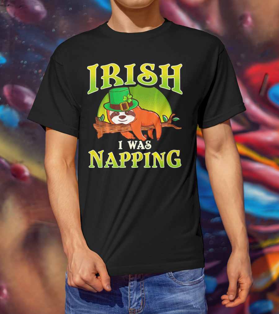 Irish I Was Napping Saint Patricks Day T-Shirt