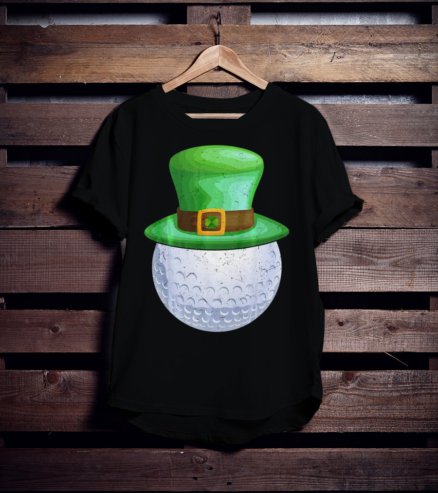 Leprechaun Hat On Golf Ball T-Shirt