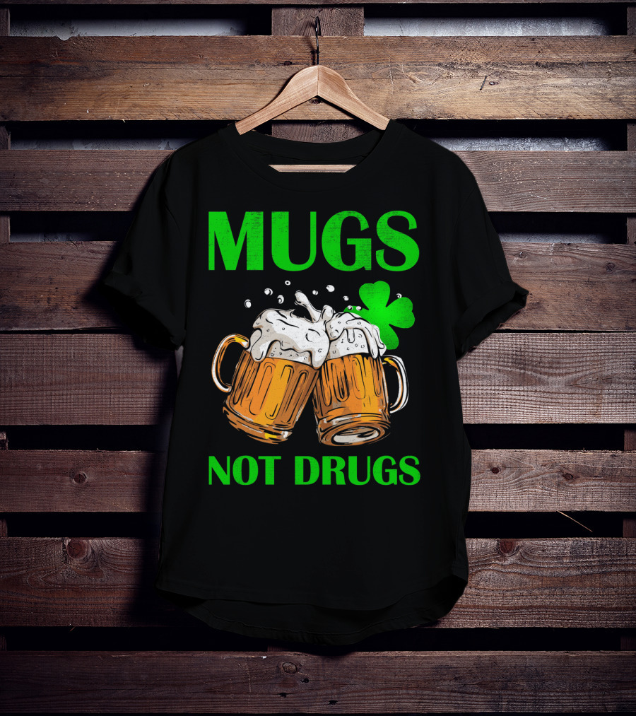Mugs Not Drugs Saint Pat Vintage T-Shirt