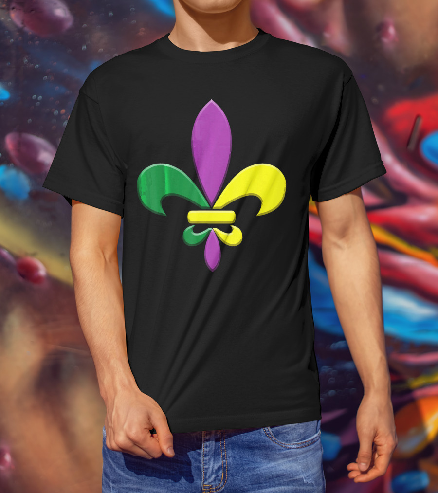 Fleur-de-Lis Mardi Gras New Orleans Party Classic Colors T-Shirt