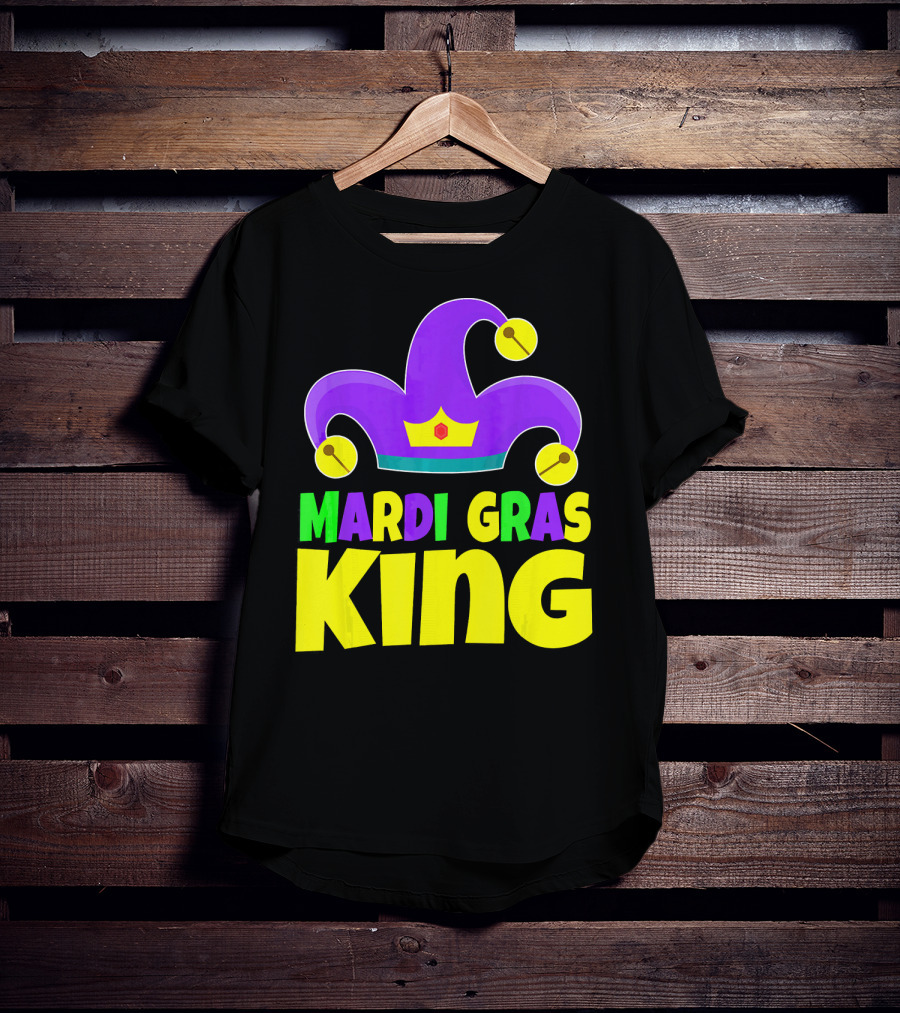 Mardi Gras King Crown Jester Hat T-Shirt