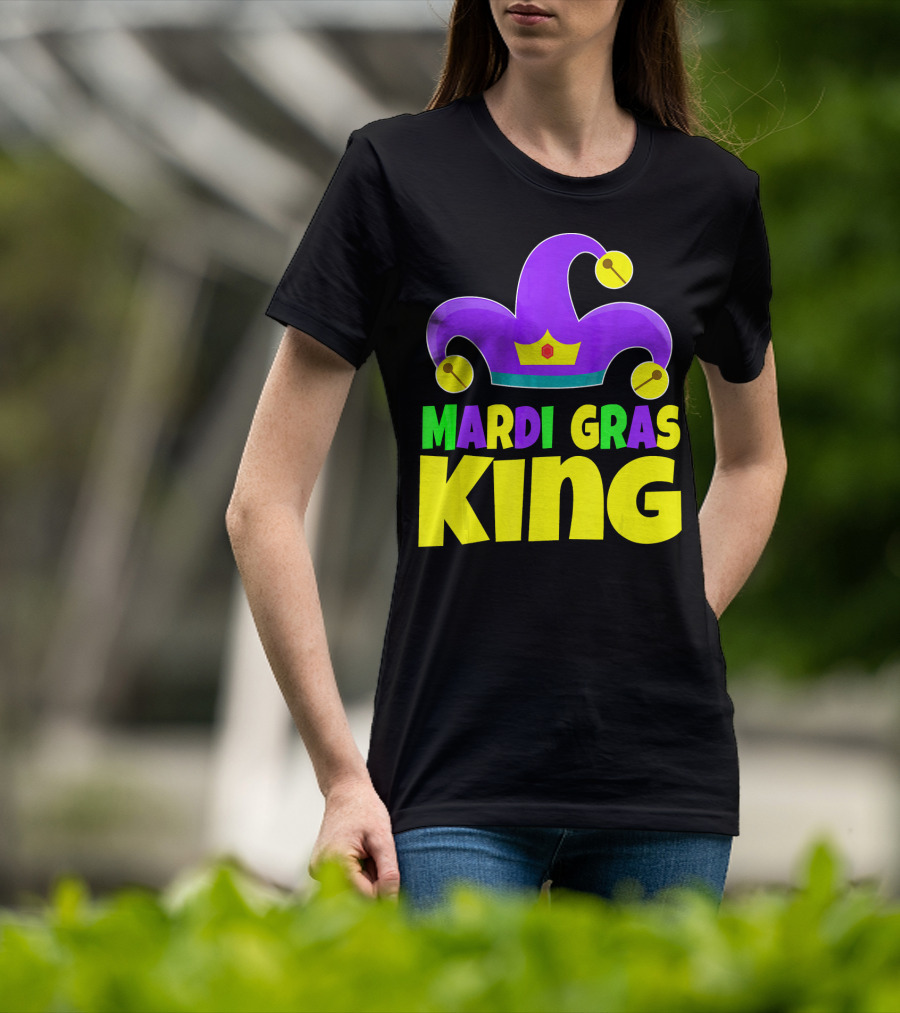Mardi Gras King Crown Jester Hat T-Shirt