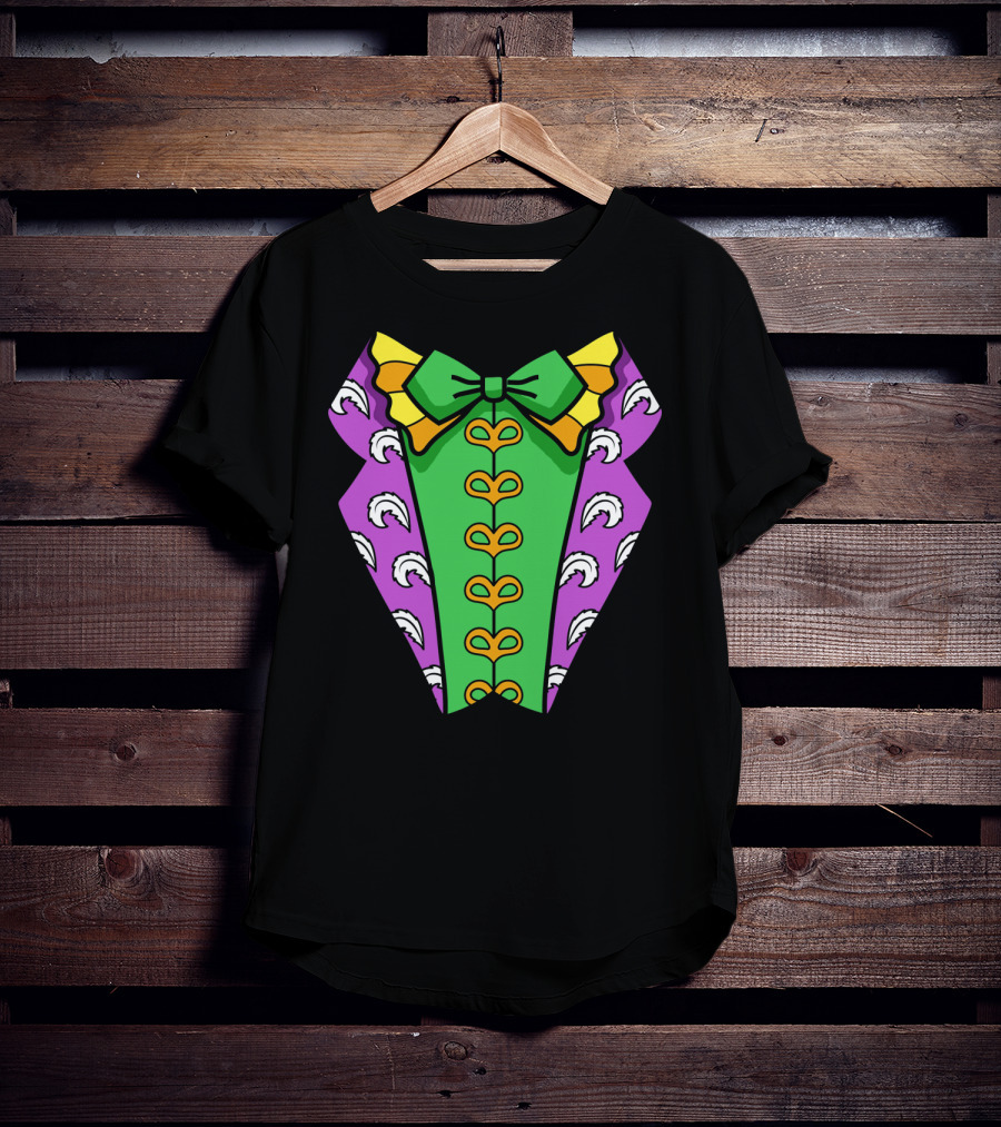 Mardi Gras Tuxedo Funny Party Celebration Costume T-Shirt