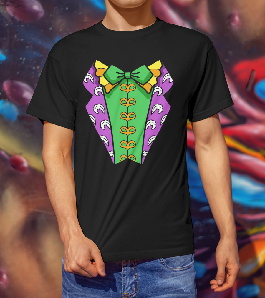 Mardi Gras Tuxedo Funny Party Celebration Costume T-Shirt