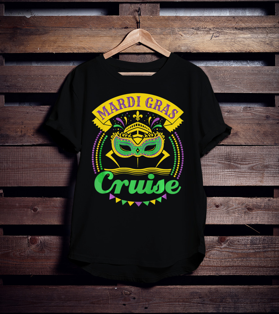 Mardi Gras Cruise Mask T-Shirt