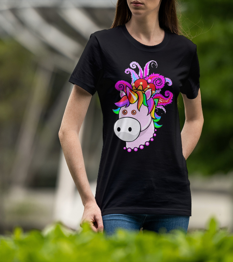 Kids Unicorn Mardi Gras New Orleans T-Shirt