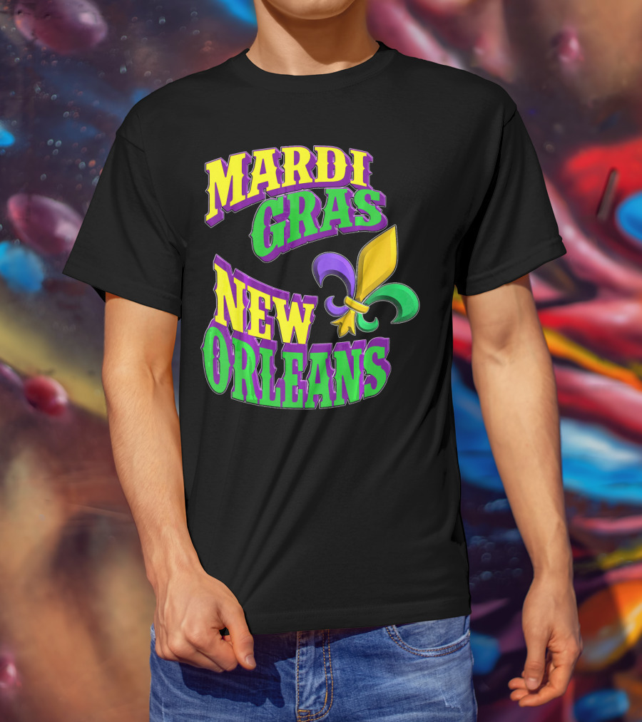 Mardi Gras New Orleans Fleur De Lis T-Shirt