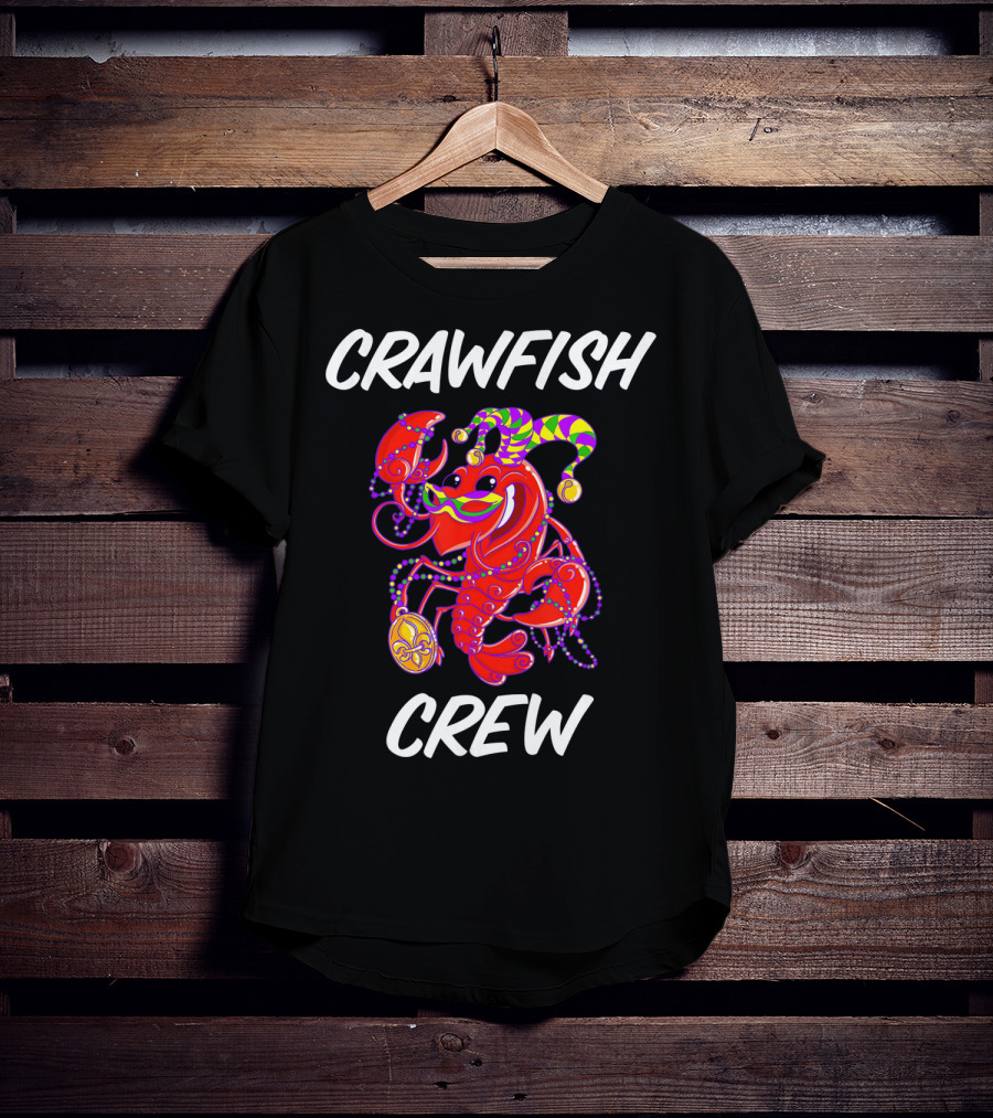 Crawfish Crew Mardi Gras Matching T-Shirt