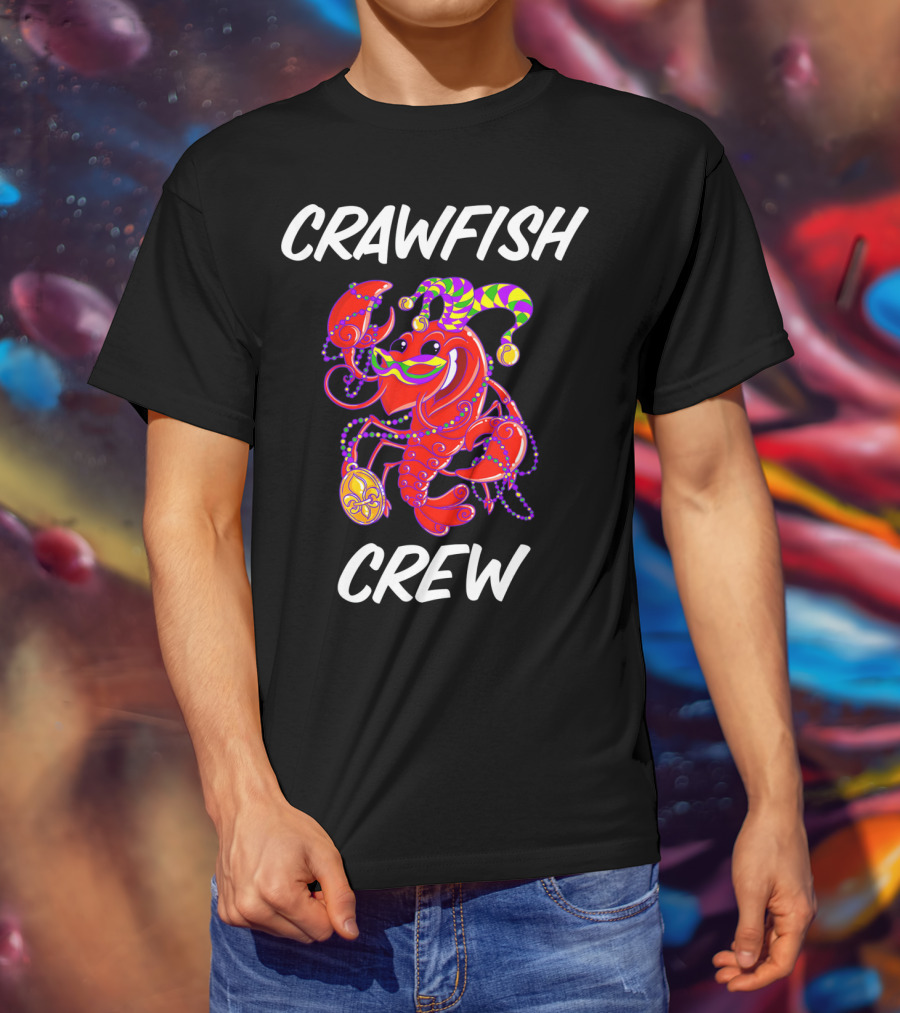 Crawfish Crew Mardi Gras Matching T-Shirt