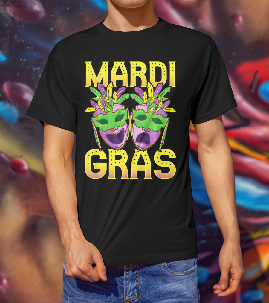 Mardi Gras Masks Party New Orleans T-Shirt