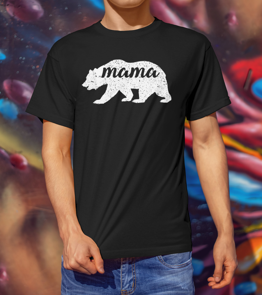 Mama Bear Vintage Retro T-Shirt