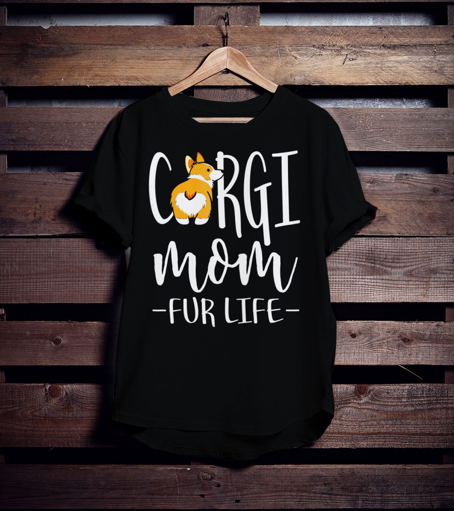 Corgi Mom Fur Life Iconic Corgi T-Shirt