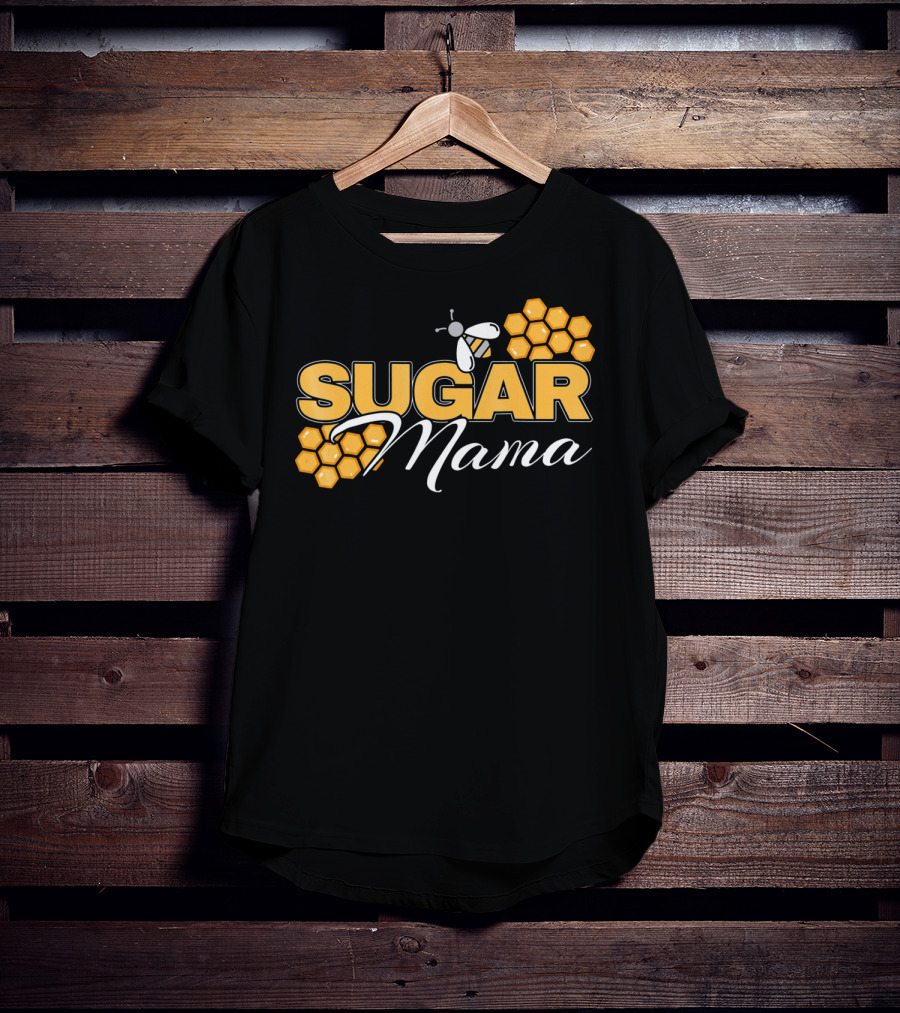 Sugar Mama Bee Hive Honeycomb T-Shirt