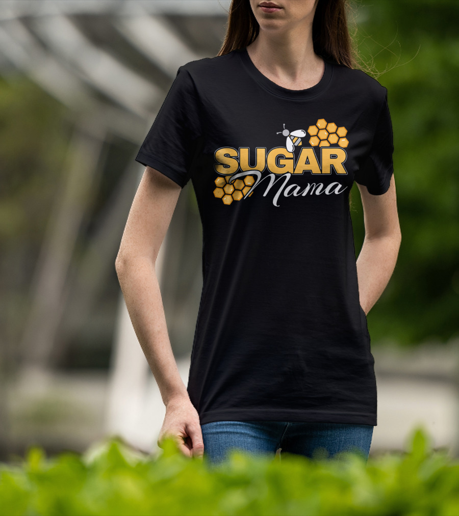 Sugar Mama Bee Hive Honeycomb T-Shirt