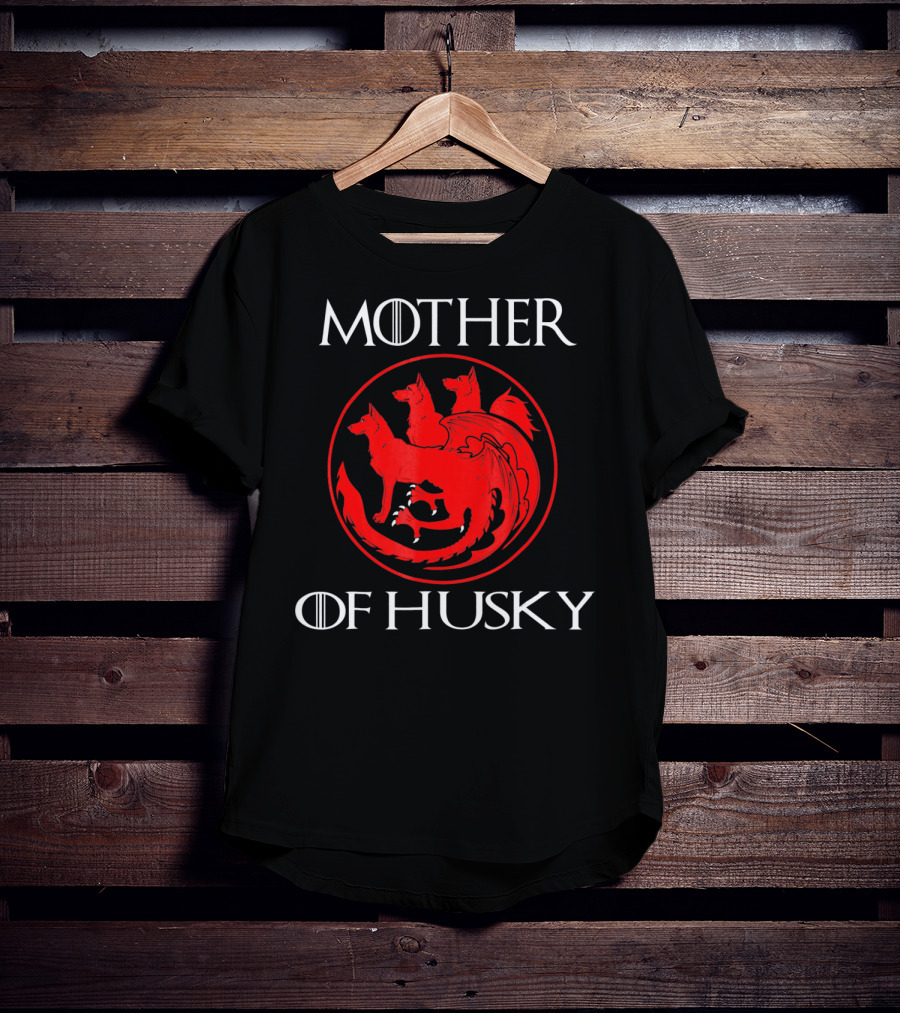 Mother Of Husky Pure Love And Devotion Dragon Symbol Fusion T-Shirt