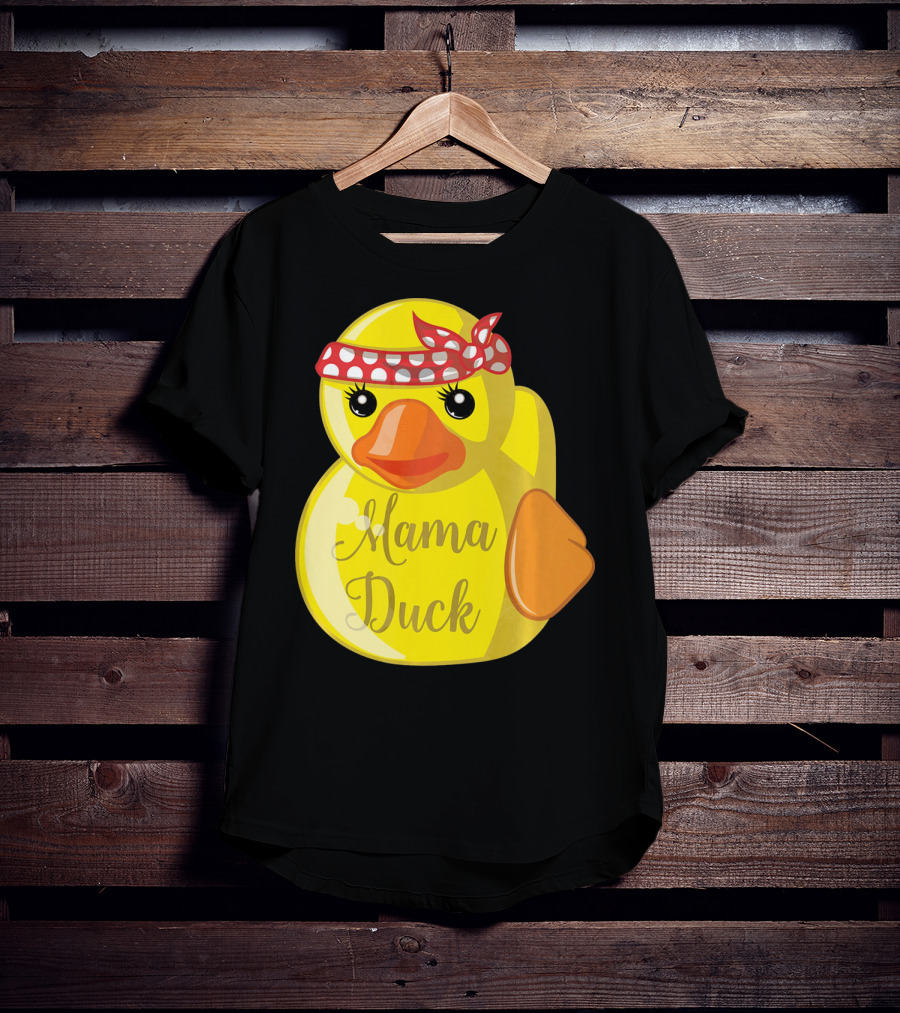 Mama Duck Bandana Polka Dot Style Quack Squad T-Shirt