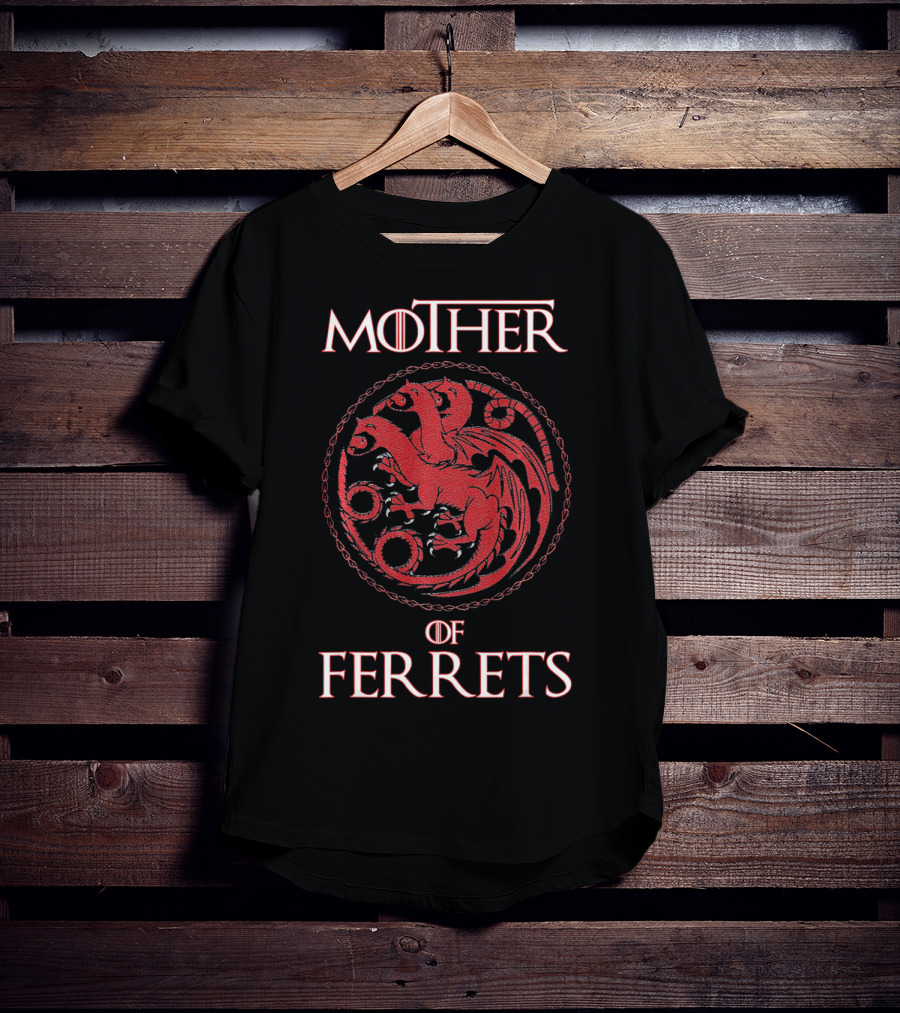 Mother Of Ferrets Farm N Fancy Dragon Emblem T-Shirt