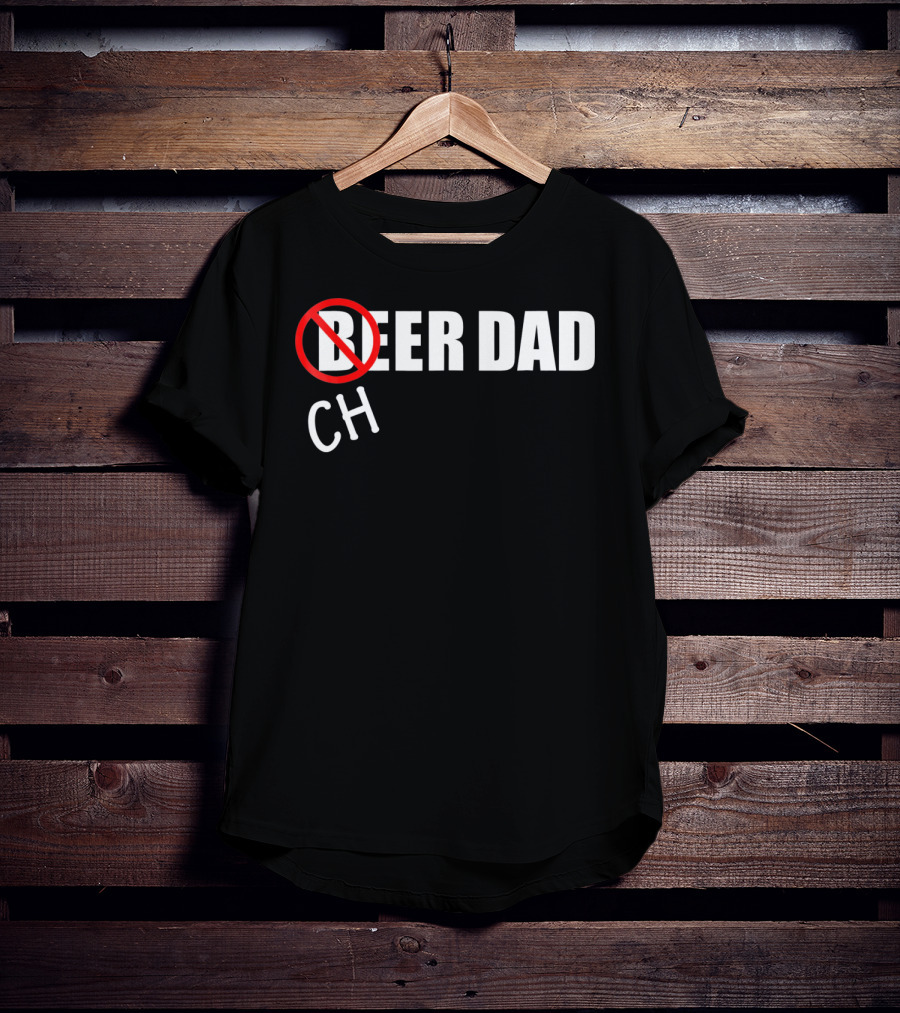 CH Beer Dad Cheer Dad Funny Cheerleader Family T-Shirt