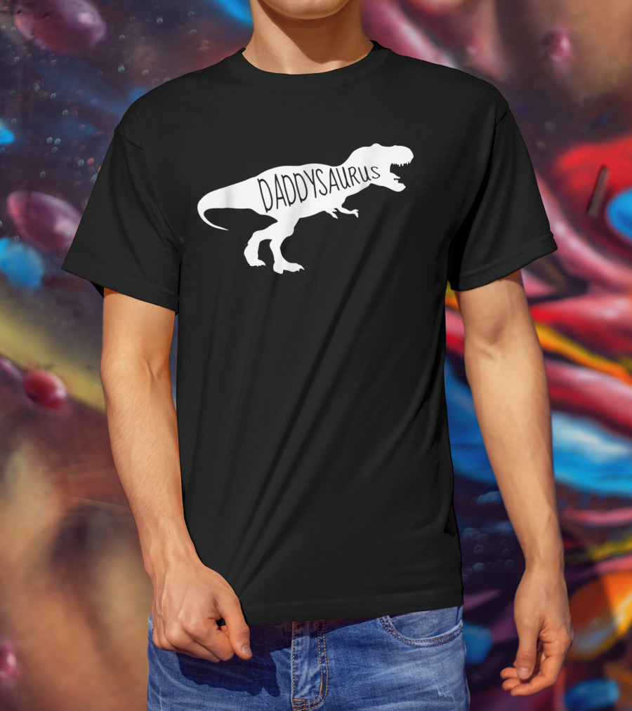 Daddysaurus Mens Baby Announcement T-Shirt