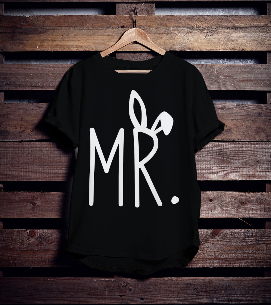 MR. Bunny Ears Mens Easter T-Shirt