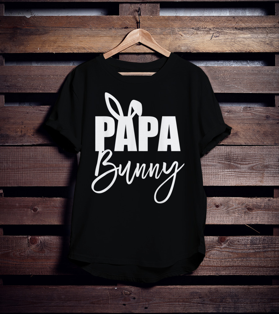 Papa Bunny Mens Funny Easter Basket Stuf T-Shirt