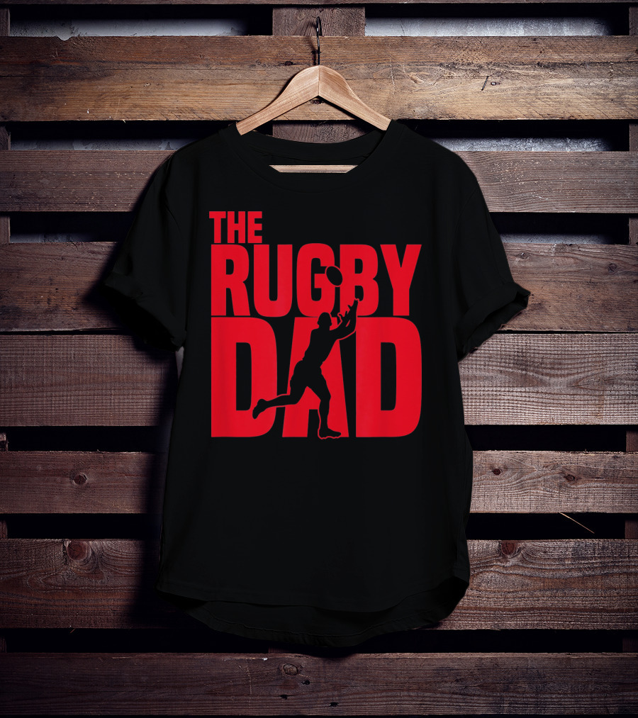 THE RUGBY DAD Dad Father Rugger Player Football T-Shirt