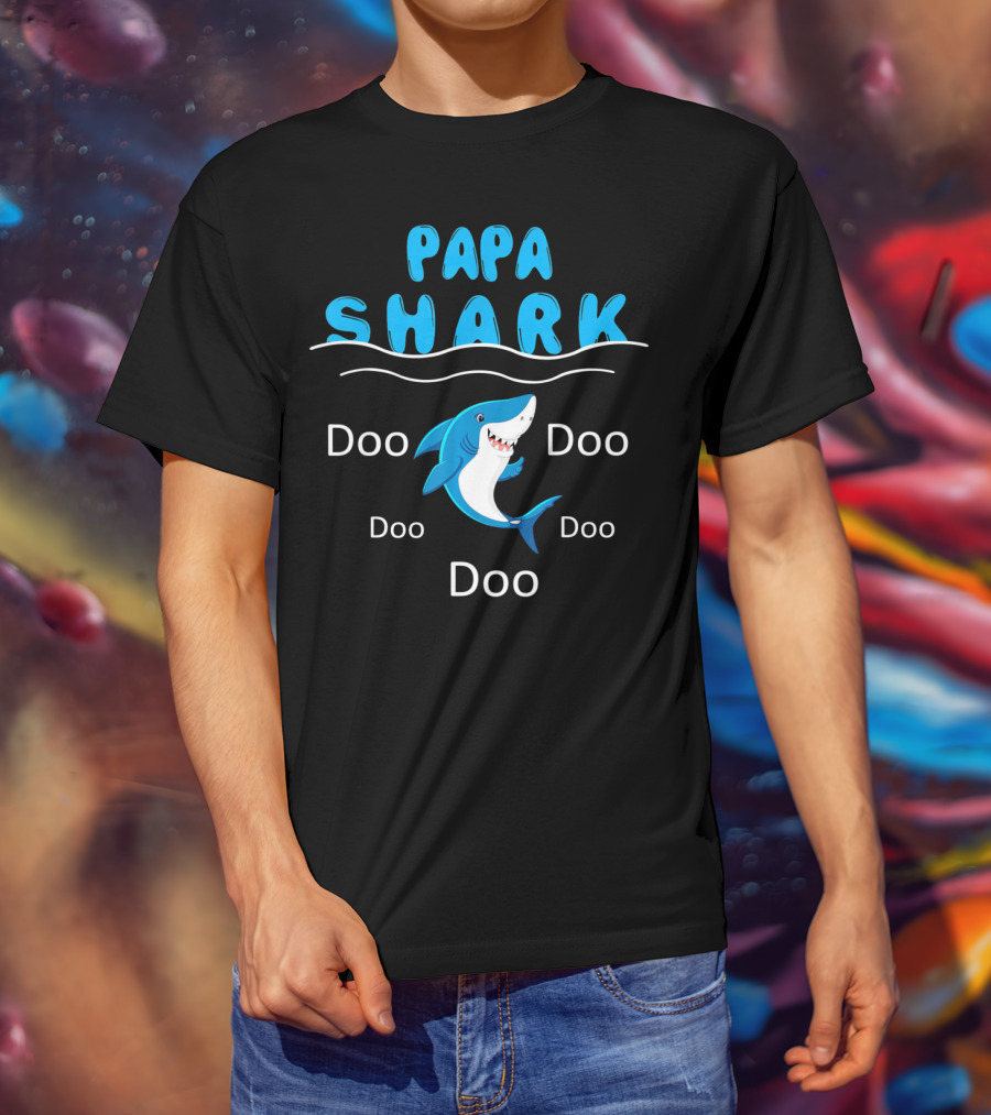Papa Shark Doo Doo Doo Father's Birthday T-Shirt