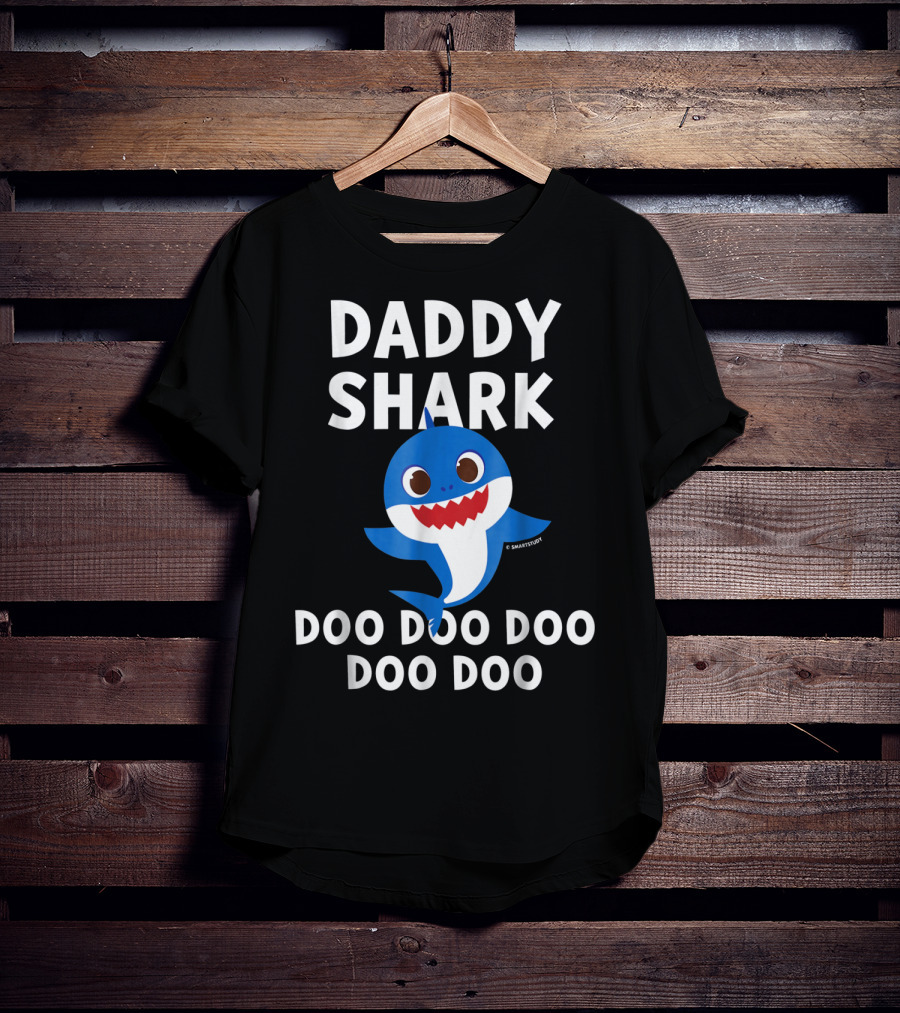 Daddy Shark Doo Doo Doo Doo Mens Pinkfong T-Shirt