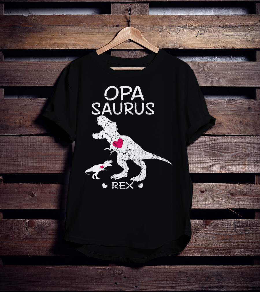 OPA SAURUS REX Dinosaur Hearts T-Shirt
