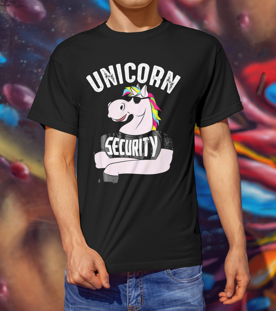 Unicorn Security Shirt For Men Fana T-Shirt
