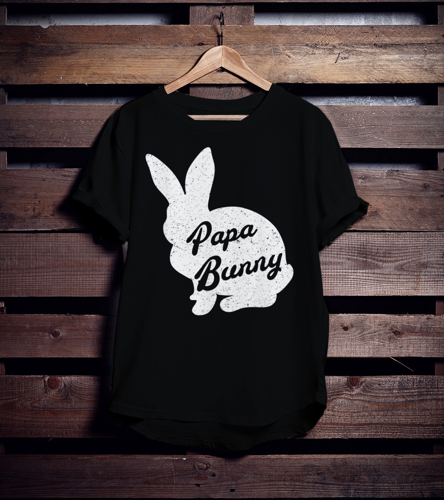 Papa Bunny Funny And Cute Easter Mens T-Shirt