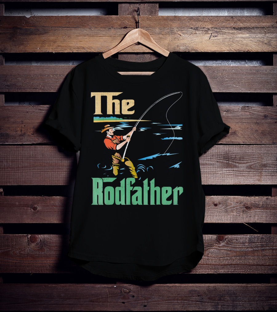 The Rodfather Fishing Fisherman T-Shirt