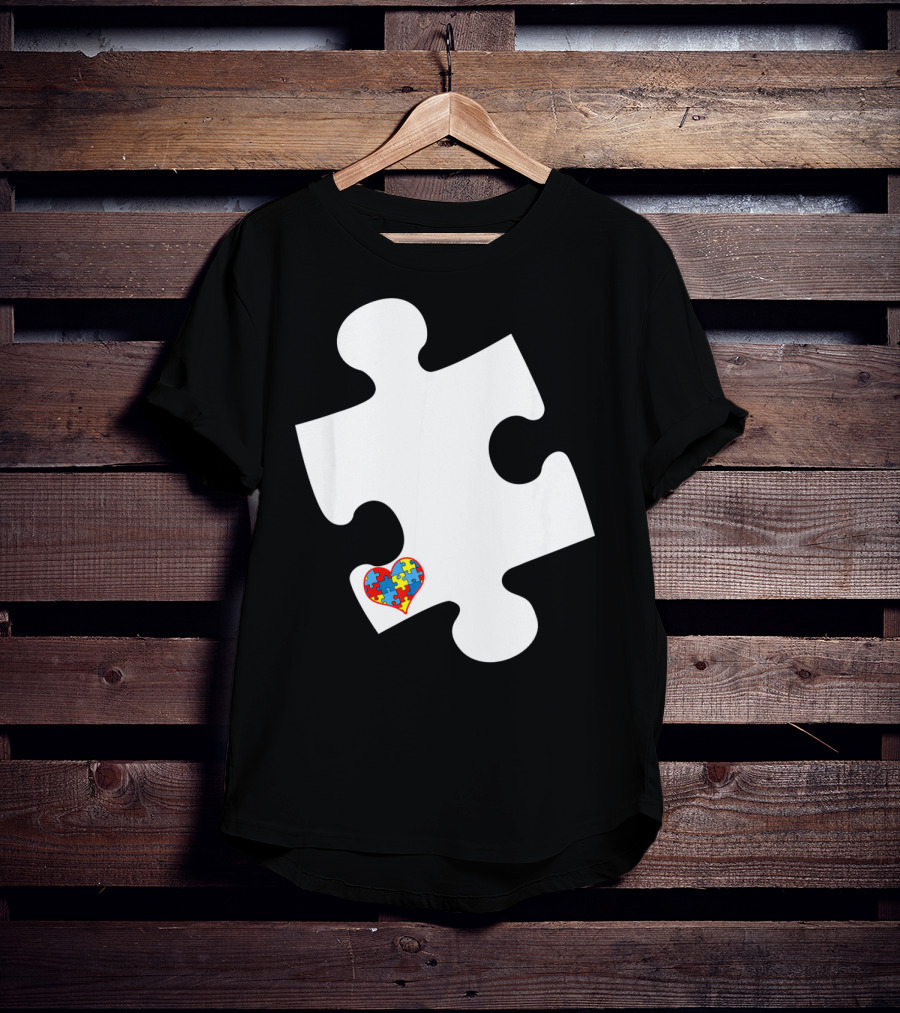 Awesome Love Autism Awareness Puzzle Heart Piece T-Shirt