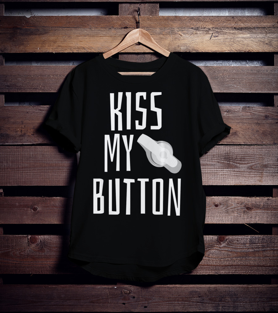 Kiss My Button Feeding Tube Awareness Tu T-Shirt