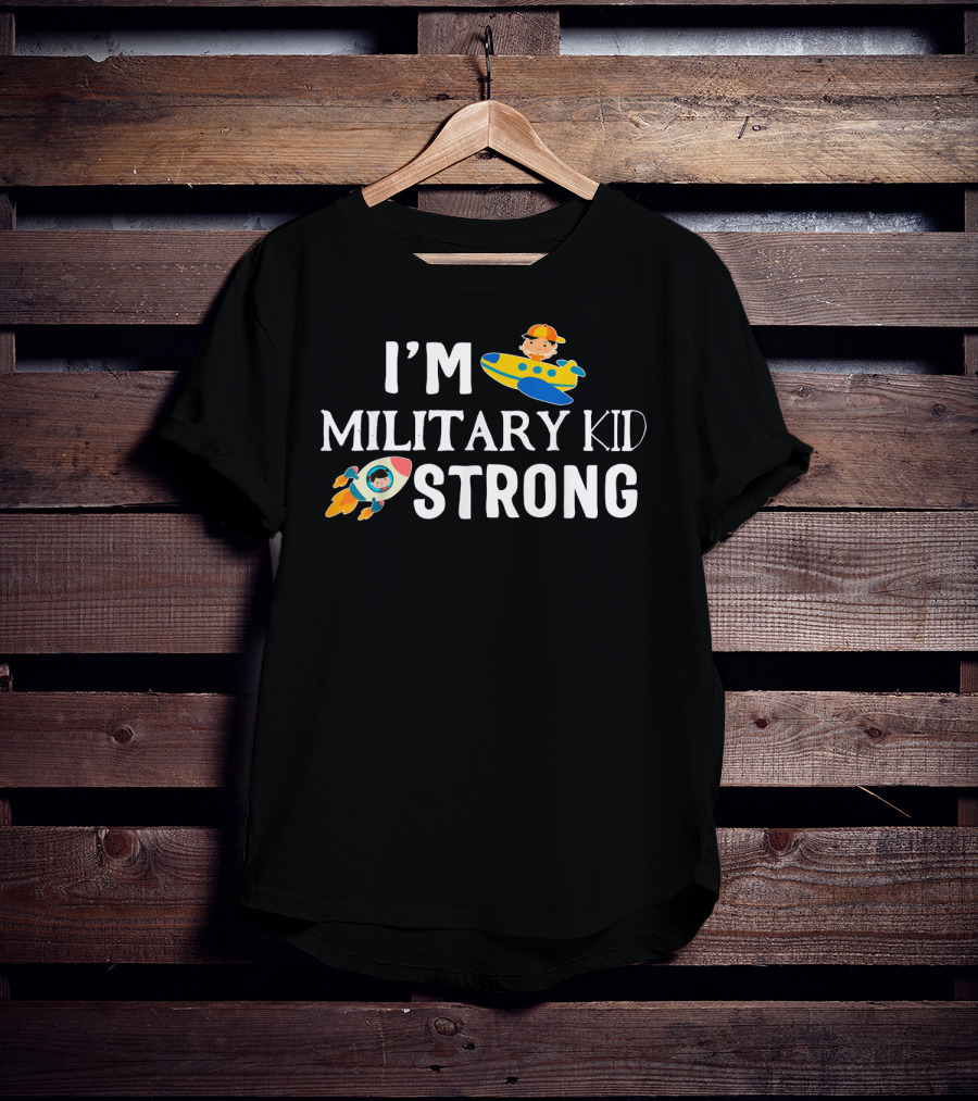 I'm Military Kid Strong Month Of Military Chil T-Shirt