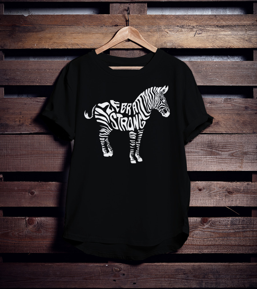Cute Zebra Strong Ehlers Danlos Syndrome Awareness T-Shirt