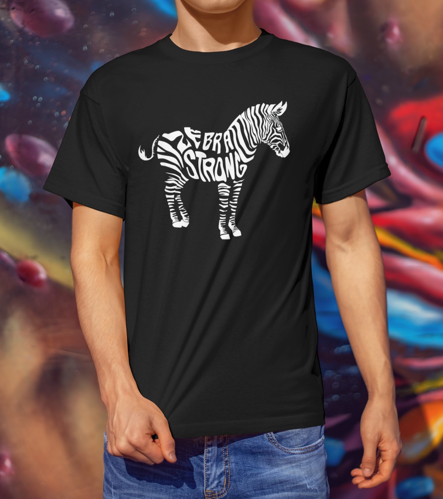 Cute Zebra Strong Ehlers Danlos Syndrome Awareness T-Shirt