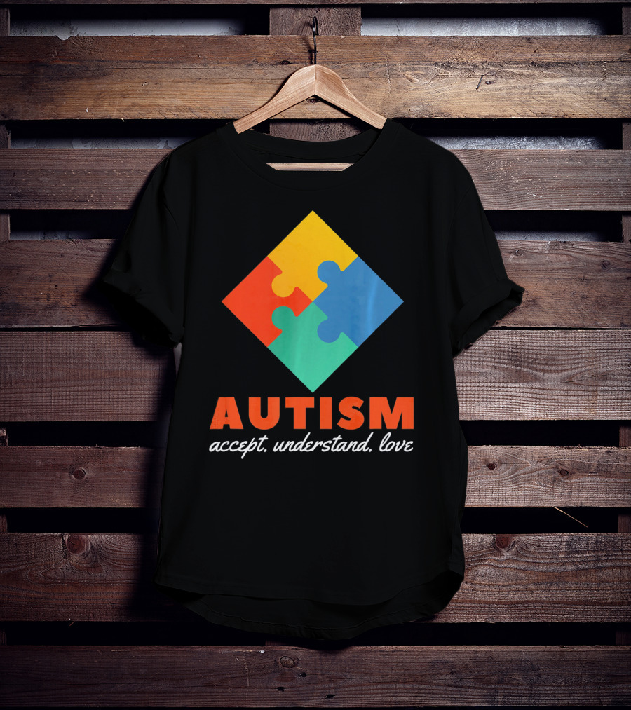 Autism Accept Understand Love Puzzle T-Shirt