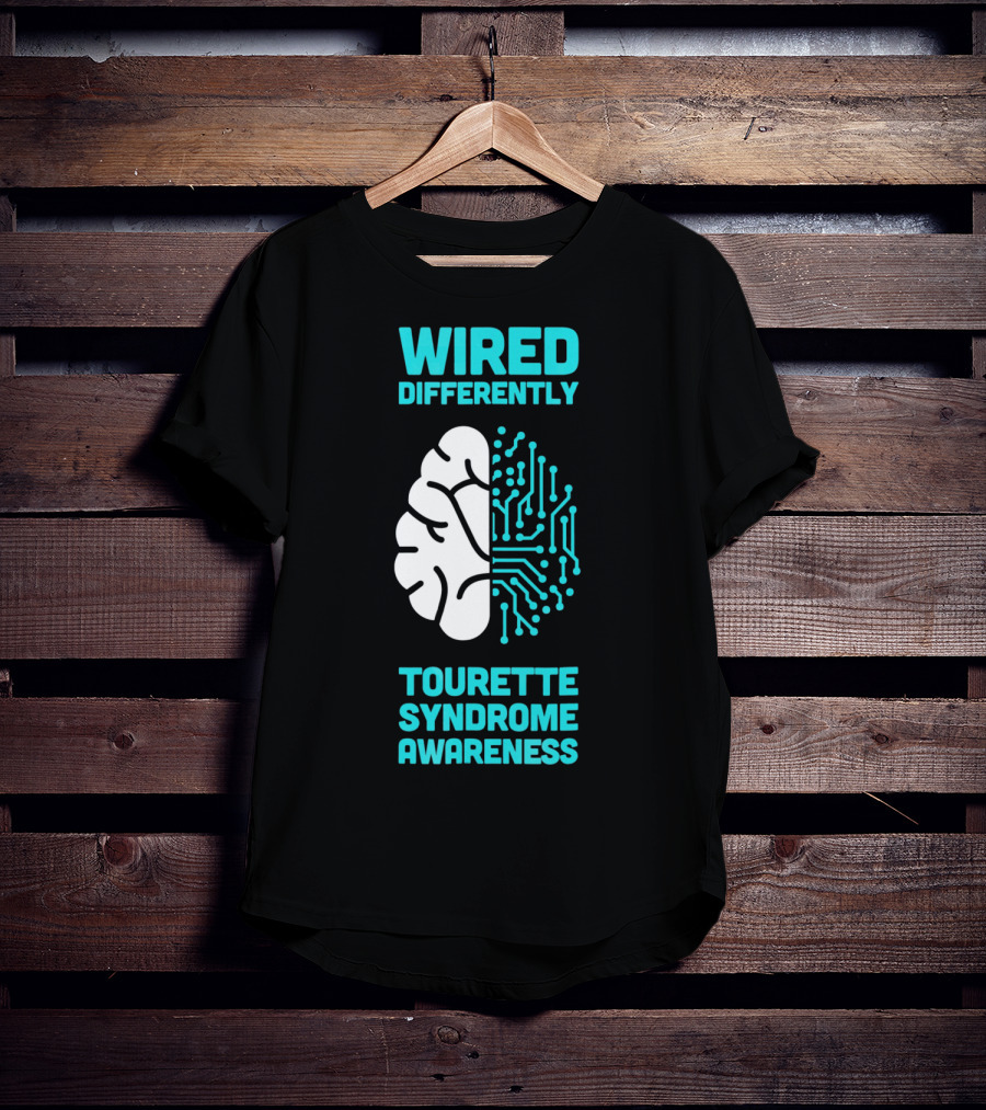 WIRED DIFFERENTLY Tourette Syndrome Awareness T-Shirt
