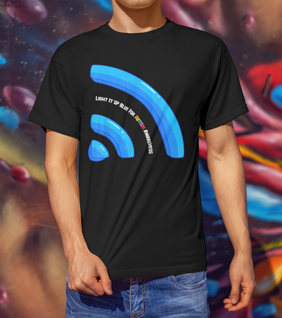 Light It Up Blue For Autism Awareness T-Shirt