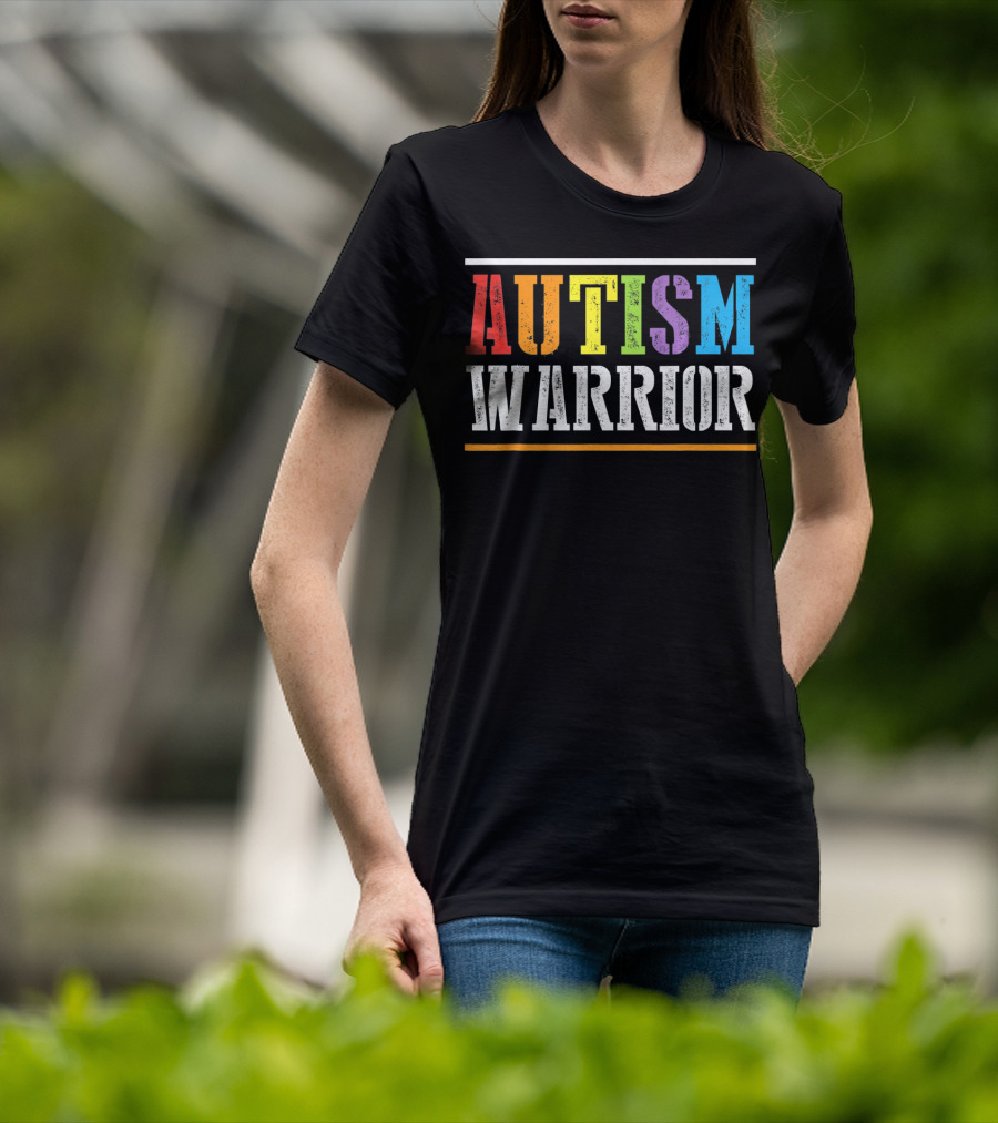 Autism Warrior Autism Awareness Month T-Shirt